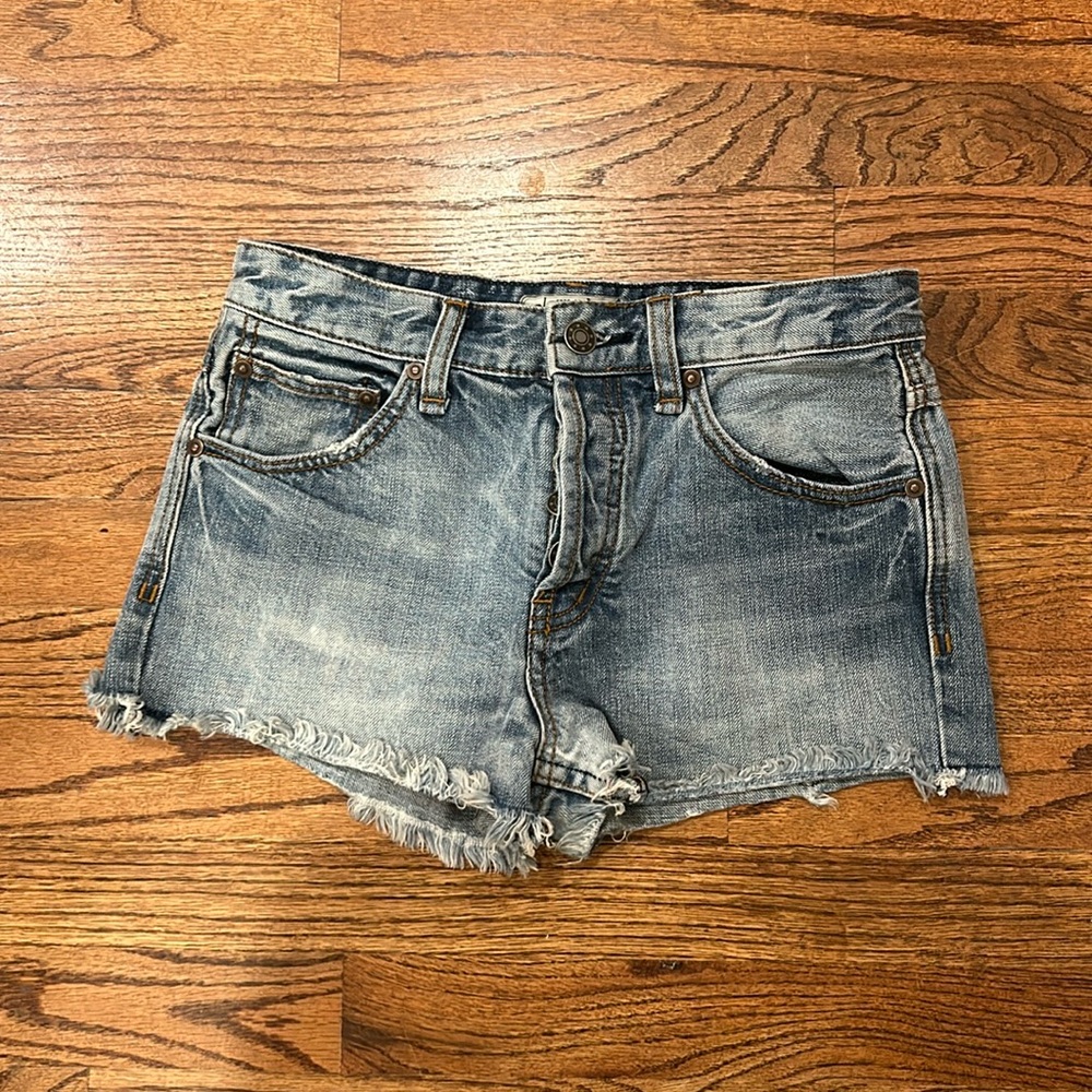 Free people size 24 jeans shorts